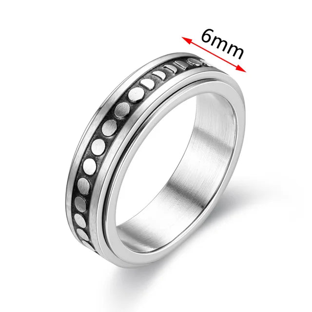 Titanium Calm Wedding Rings