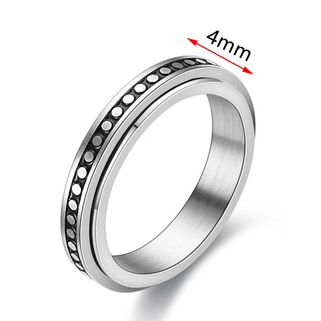 Titanium Calm Wedding Rings