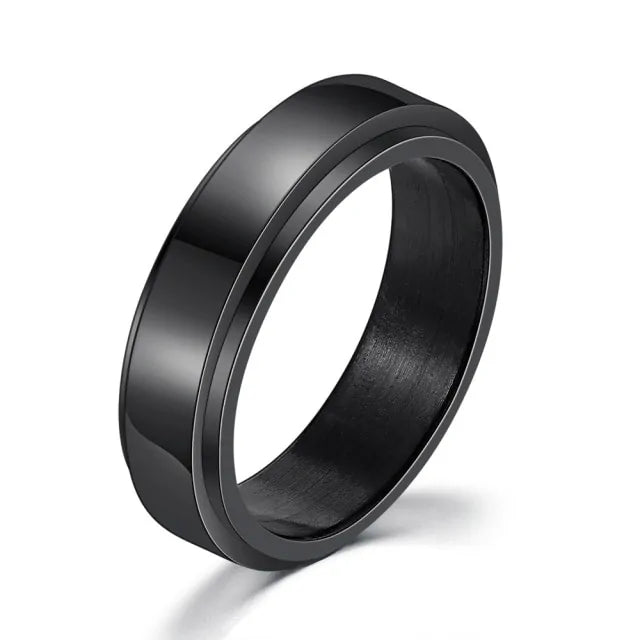 Titanium Calm Wedding Rings