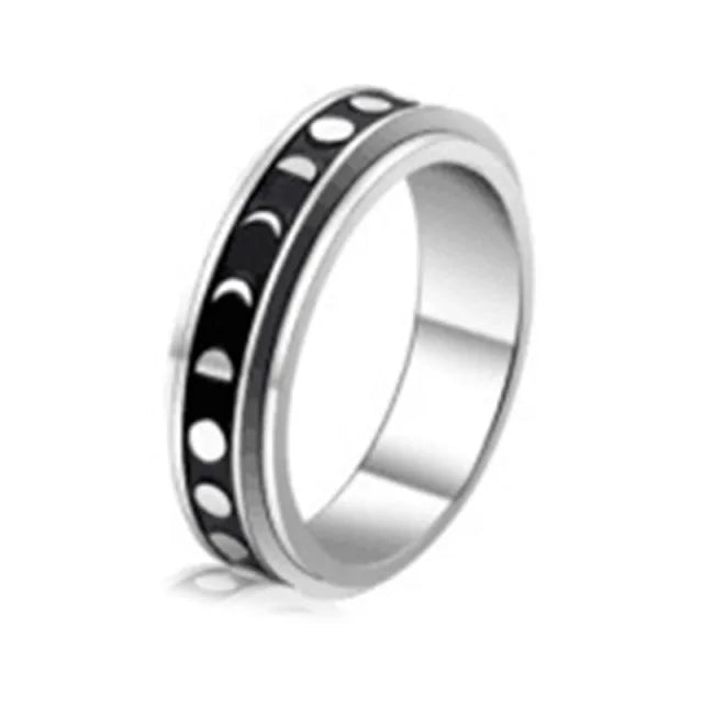 Titanium Calm Wedding Rings