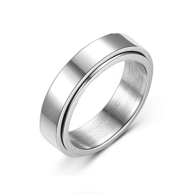 Titanium Calm Wedding Rings