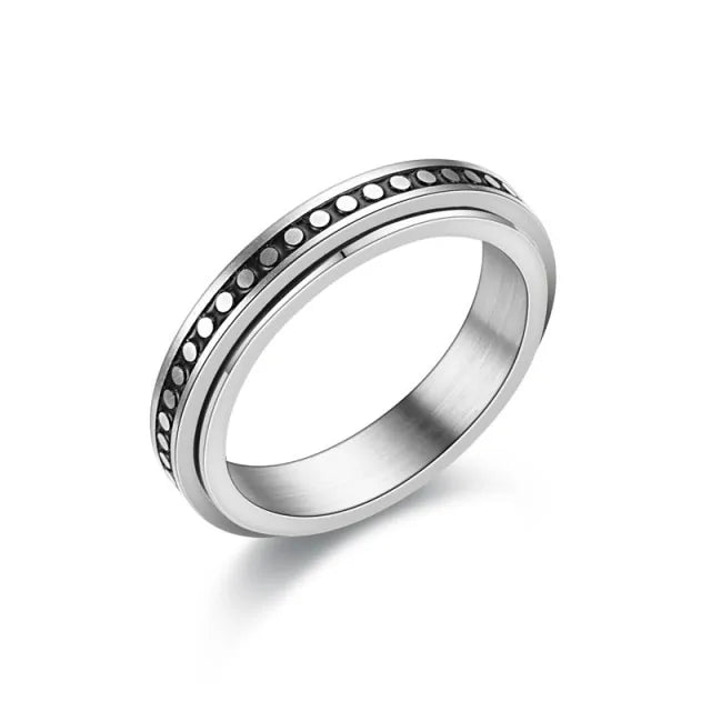 Titanium Calm Wedding Rings